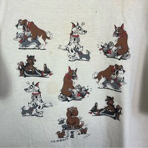 Vintage 1996 Funny Dog Mating Graphic T-Shirt Sz XL